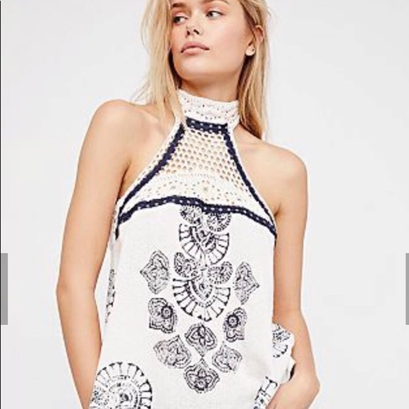 SOLD Free People Crochet Tank NWOT - Picture 5 of 6